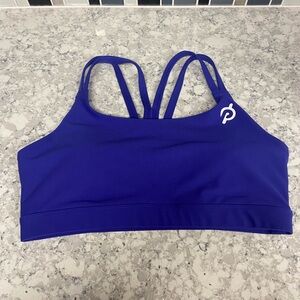 Peloton Cadent Renew Strappy Purple/Blue Sports Bra (XL)
